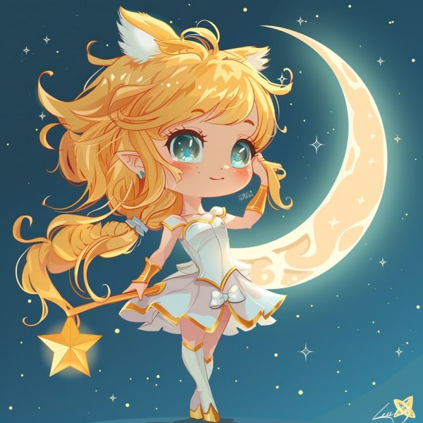 Hình ảnh Lux chibi làm avatar, hình nền điện thoại 13