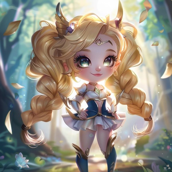 Hình ảnh Lux chibi làm avatar, hình nền điện thoại 19