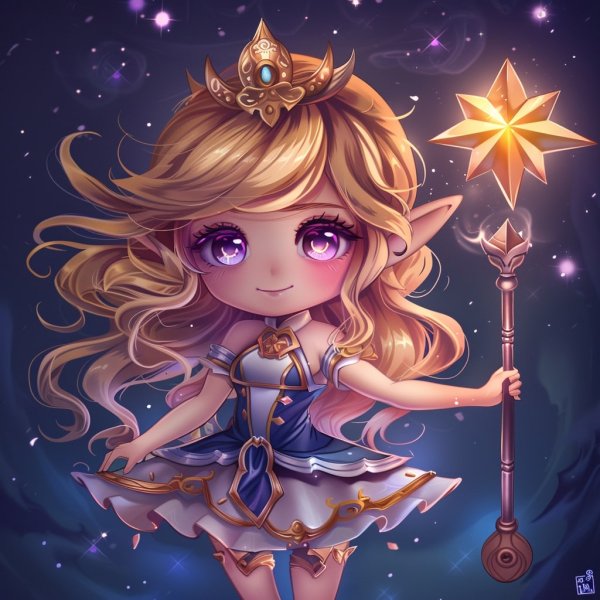 Hình ảnh Lux chibi làm avatar, hình nền điện thoại 20