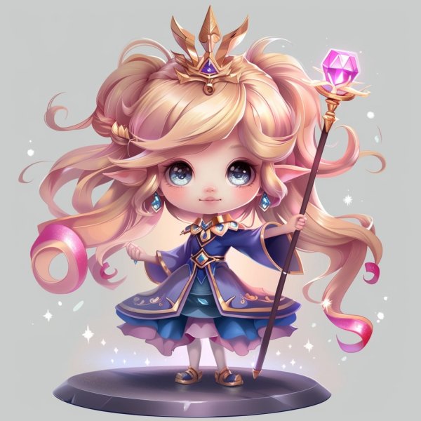 Hình ảnh Lux chibi làm avatar, hình nền điện thoại 21