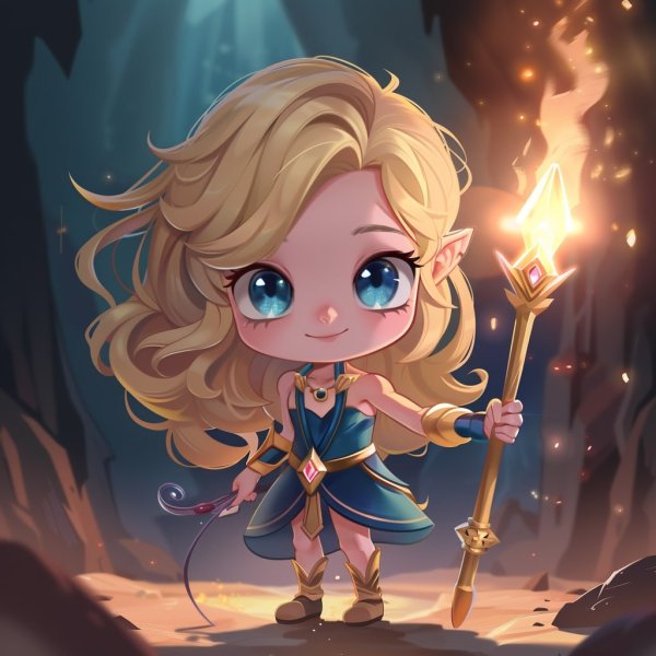 Hình ảnh Lux chibi làm avatar, hình nền điện thoại 22