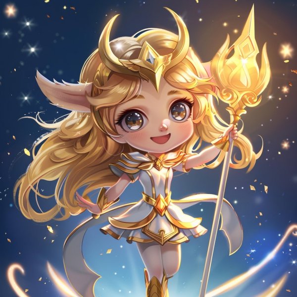 Hình ảnh Lux chibi làm avatar, hình nền điện thoại 23