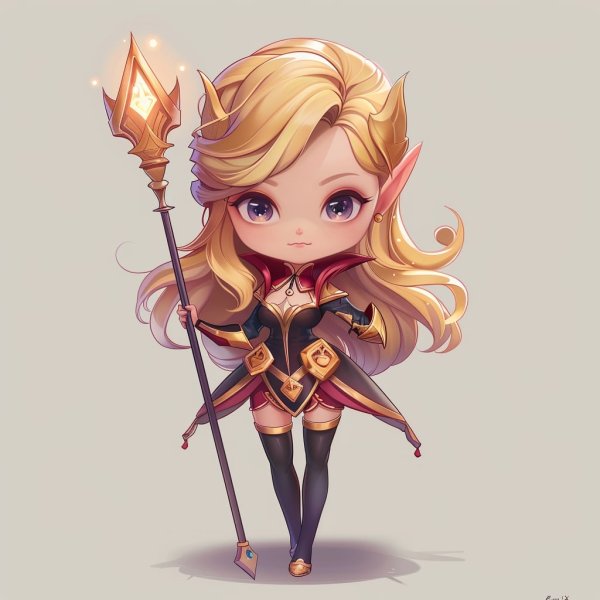 Hình ảnh Lux chibi làm avatar, hình nền điện thoại 27