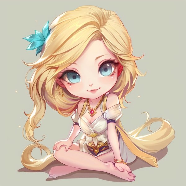 Hình ảnh Lux chibi làm avatar, hình nền điện thoại 4