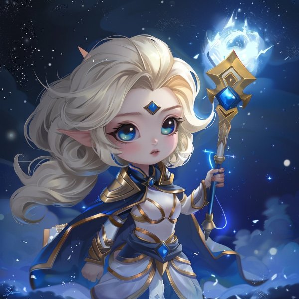 Hình ảnh Lux chibi làm avatar, hình nền điện thoại 7