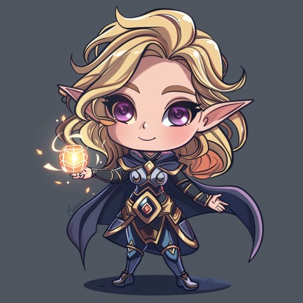 Hình ảnh Lux chibi làm avatar, hình nền điện thoại 8