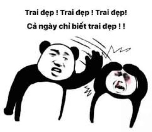 Meme gấu trúc troll face 6