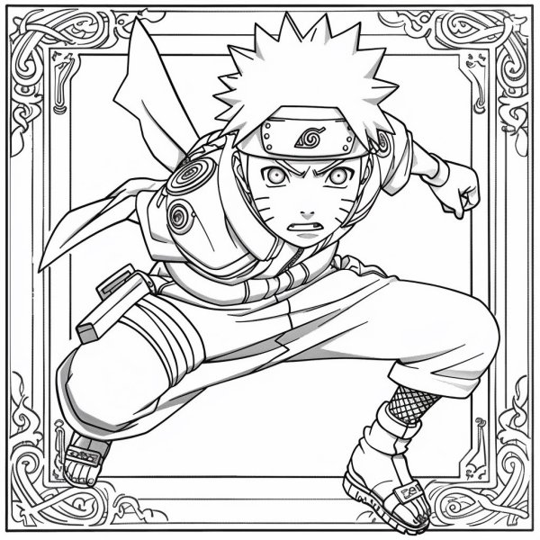 Tranh tô màu Naruto 1