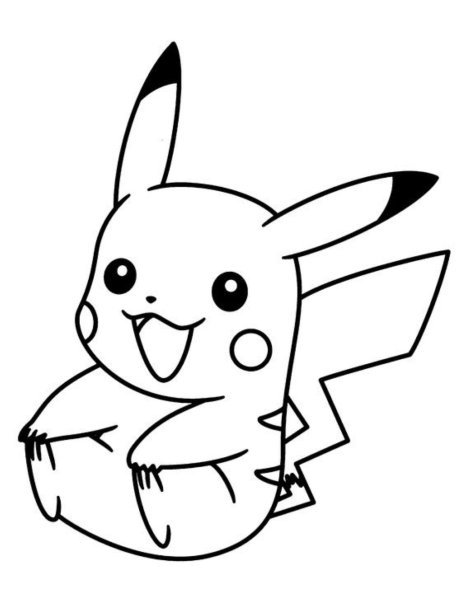 Tranh tô màu Pikachu 6