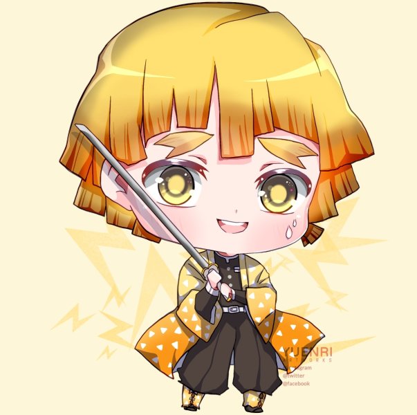 Agatsuma Zenitsu chibi 4