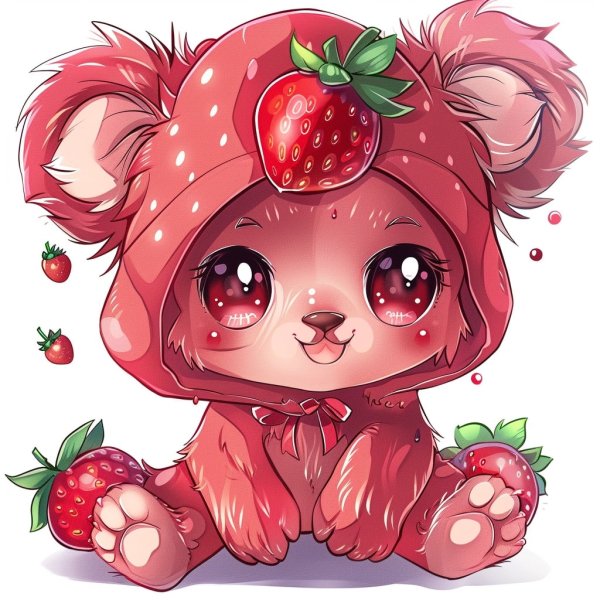 Gấu dâu chibi 23