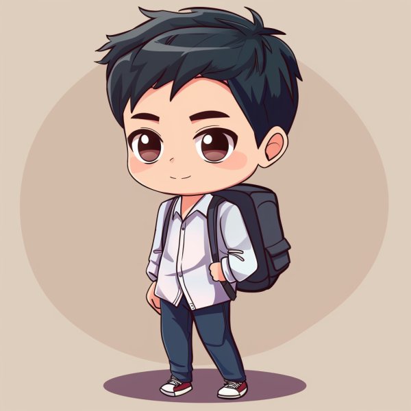 học sinh chibi 4