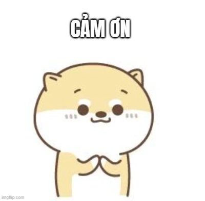 Meme cảm ơn cute 4