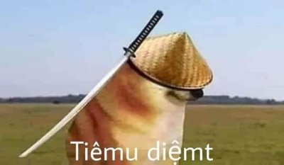 Meme cheems cầm kiếm 3