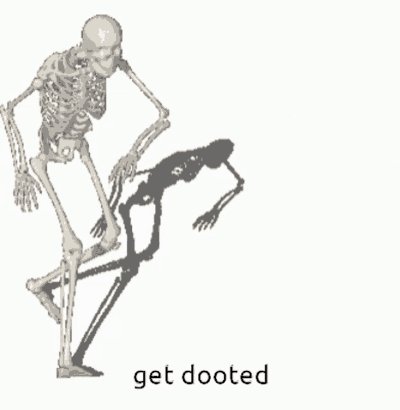 Meme dancing skeleton 1