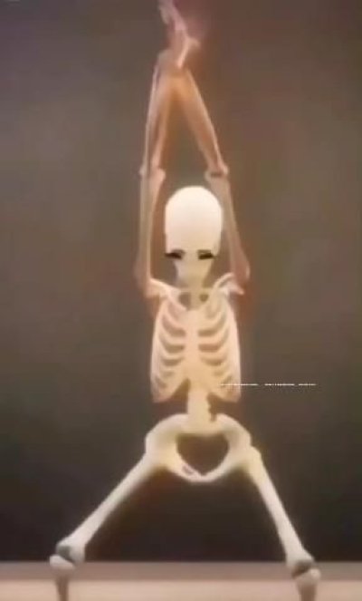 Meme dancing skeleton 4