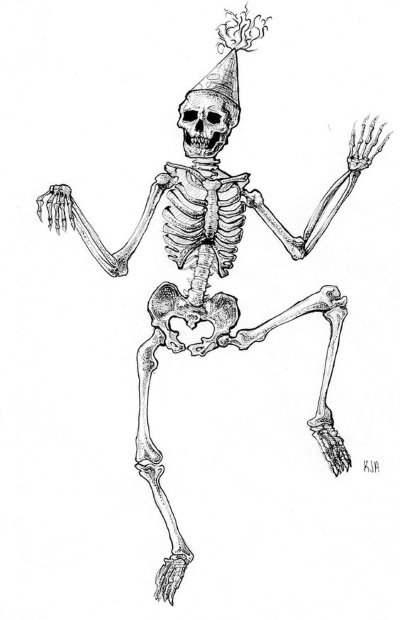 Meme dancing skeleton 6