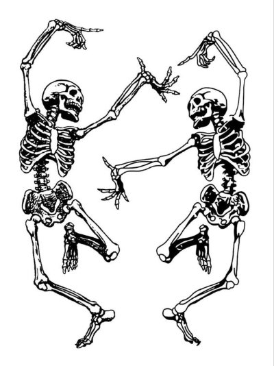 Meme dancing skeleton 8