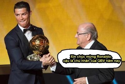 Meme Ronaldo nhận giải 2