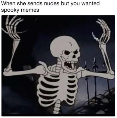 Meme spooky skeleton 1