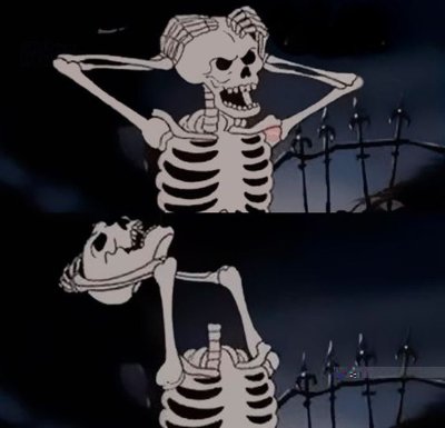 Meme spooky skeleton 4