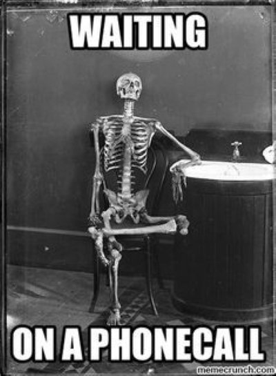 Meme waiting skeleton 2