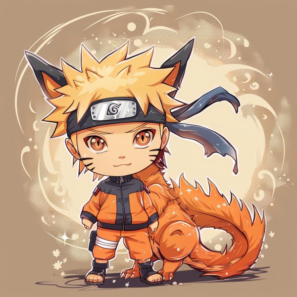 Naruto chibi cửu vĩ 1