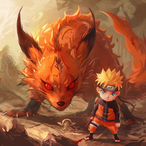 Naruto chibi cửu vĩ 4