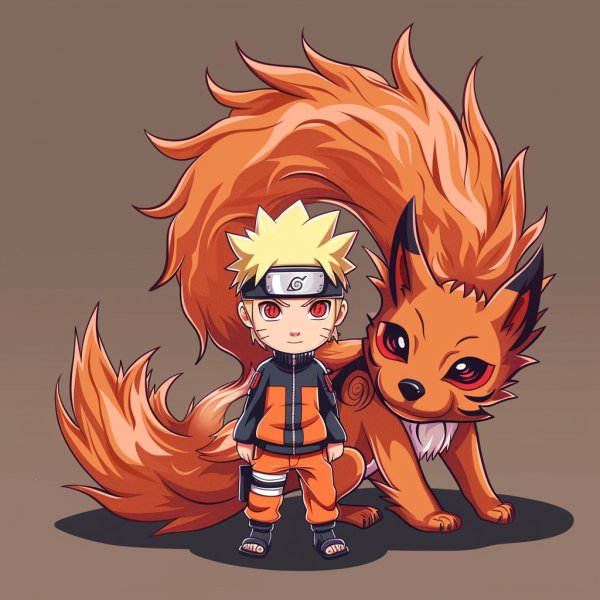 Naruto chibi cửu vĩ 9