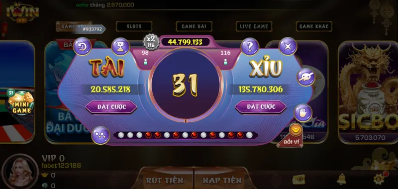 Game tài xỉu iWin mang lại thế giới giải trí hoàn hảo