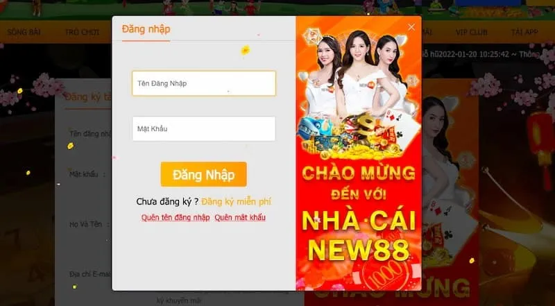 Hướng dẫn đăng ký new88 bằng điện thoại